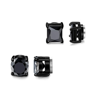Pendientes magnéticos de cristal <span class=keywords><strong>para</strong></span> hombres, <span class=keywords><strong>aretes</strong></span> de moda, gran oferta - Product Image 2