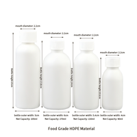Bouteille de stockage de liquide en PEHD avec bouchon à vis antidérapant pour solutions de soins pour animaux, engrais liquides, échantillons agricoles et emballage de liquides