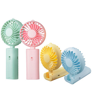 Mini ventilador portátil de mano con diseño plegable, alimentación USB recargable para uso en oficinas y dormitorios de estudiantes - Product Image 5