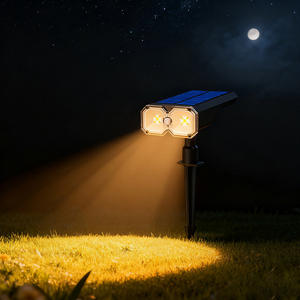 Уличный водонепроницаемый солнечный светодиодный светильник-датчик для дорожек, теплый белый, ночное освещение для газона и сада, на колышке, IP65, на солнечной батарее - Product Image 4