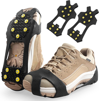 Crampons antidérapants pour la marche sur la neige et la glace, couvre-chaussures en caoutchouc pour la marche sur glace, crampons antidérapants