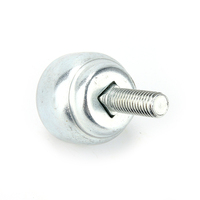 Roue à billes miniature en acier carbone/inox CY-12D, roue à billes en nylon plastique, roulement universel à billes