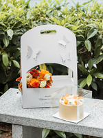 IMEE luxe fantaisie fleur et gâteau fourre-tout gâteau papier panier papillon fleur emballage cadeau sac boîte pour la saint-valentin
