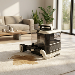 เครื่องทำความสะอาดแบบพกพาสำหรับคราบเปียกและแห้ง พร้อมแรงดูด 13KPA และไอน้ำร้อนสำหรับขจัดคราบบนผ้า - Product Image 6