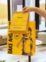 Boîte à gâteau miniature personnalisée, 1 pièce, avec sac en papier sur mesure et tasse à café personnalisée