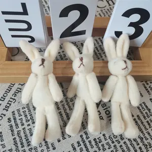 Colorful Small Size 4cm Joint Stuffed Rabbit Toy Mini Rabbit Stuffed Plush Toys 6Cm Small Rabbit Stuffed Toys Pelucia Pendant