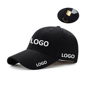 Embroidered Logo 6 Panel 100% Cotton Blank <b>Baseball</b> Sport Running <b>Caps</b> Metal Buckle Gorras Custom <b>Baseball</b> <b>Cap</b> - Product Image 1