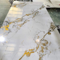 Panneau mural en PVC de qualité supérieure, effet marbre UV, pour décoration intérieure – Vente chaude