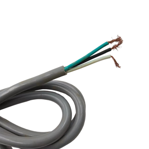 Câble d'alimentation américain SJTOW 3C 18AWG à dénuder, câble de remplacement 18/3 SJTW, 125V 10A, prise NEMA 5-15P, extrémités dénudées. - Product Image 4