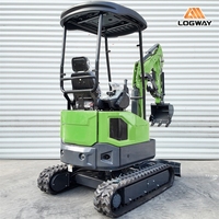 Efisiensi Kerja Tinggi Excavator Mini LOGWAY Lebar Bucket 400mm Operasi Serbaguna untuk Lokasi Kerja Kecil Mini Digger