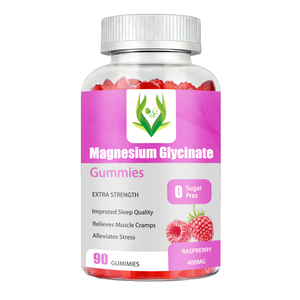 Offre Spéciale : Gommes de glycinate de magnésium avec vitamines D et B6, sans sucre, pour l'équilibre hormonal - Product Image 1