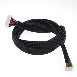 Kabel Konektor JST SHR-15V-S-B Ujung Ganda 1.0mm Pitch Kabel Jalinan Nilon Mesh Harness Pinout & Panjang Kustom Grosir - Product Image 4