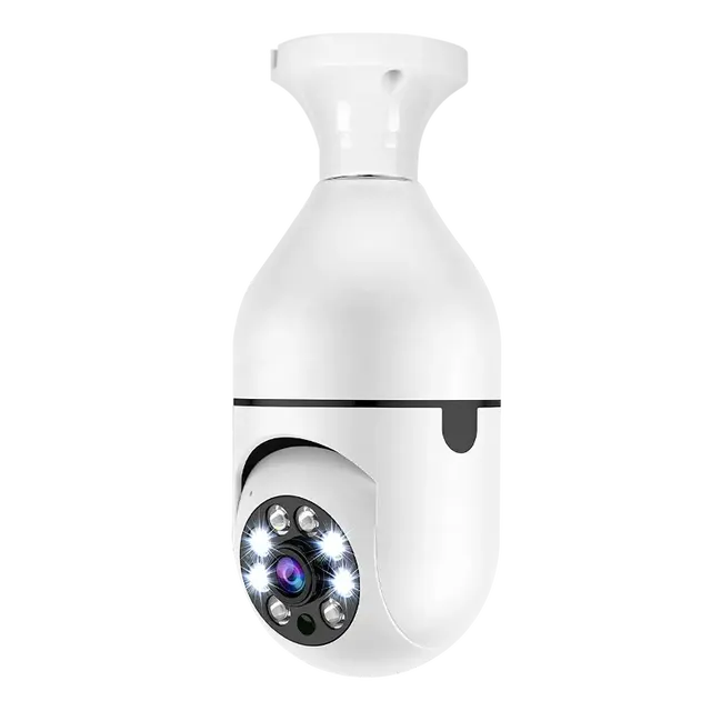 CCTV Full Color Night Vision 5G 360 Degree Indoor Home Security Bulb Camera WiFi E27 Lamp Bulb IP Camera