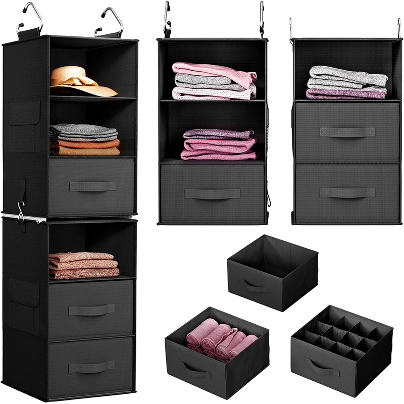 6 Shelf Hanging Closet Organizer Closet