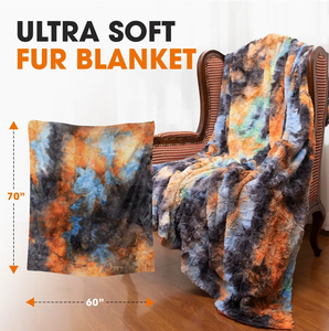 Couverture en polaire 100 % polyester tissée à la main, motifs géométriques animaux, design tie-dye tricoté, utilisation quatre saisons, anti-acariens - Product Image 3