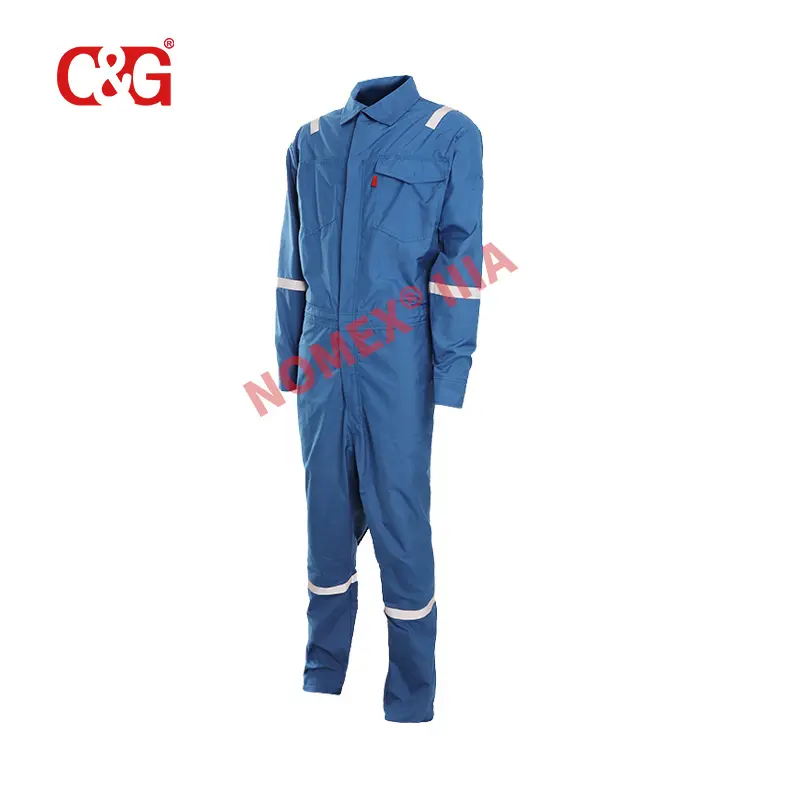 Nomex Clothing Royal Blue Overoles FR Oil Field Coverall Fire Resistant Clothing