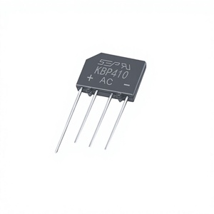 Redresseur à pont KBP410 ZIP-4 4A 1000V à insertion directe traversante, adaptateur de pont plat, pile de ponts dédiée - Product Image 1
