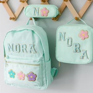 <span class=keywords><strong>Sac</strong></span> à <span class=keywords><strong>dos</strong></span> d'école pour filles et enfants <span class=keywords><strong>sac</strong></span> à <span class=keywords><strong>dos</strong></span> en nylon imperméable et isolé glacière boîte à <span class=keywords><strong>lunch</strong></span> fourre-tout <span class=keywords><strong>sac</strong></span> à cosmétiques - Product Image 1