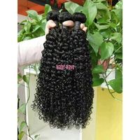 Fournisseurs d'extensions de cheveux humains Remy, origine un donatrice, cheveux brésiliens crépus bouclés, vierges, cuticules alignées, lots de cheveux bruts du sud-est