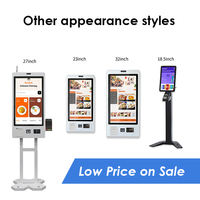 Restaurant Wall Mount Touch Screen Self Service Ordering Kiosk Credit Card Reader QR Code Scanner Ticket Printer Payment Kiosk