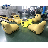 Mobilier de salon gonflable avec logo personnalisé sièges gonflables pour événements sportifs d'extérieur table et chaises publicitaires canapé à air de marque