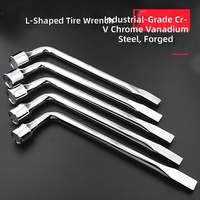 Clé à pneus en acier au chrome-vanadium haute dureté, type L, métrique, OEM, douille profonde, universelle, multifonction, pour véhicule, économie d'effort