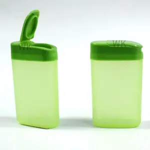 China Lieferant 25ml Kunststoff Kaugummi Flasche Süßigkeiten Kanister mit Flip-Top-Kappe