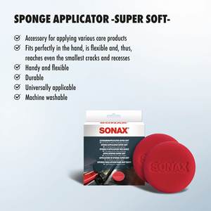 Aplicador de esponja súper suave y duradero, 2 piezas para aplicar cera, pulidor y sellador sin rayones - Product Image 2