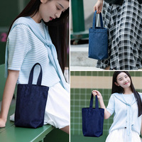 Sac en jean non personnalisé, sac en toile avec option de shopping écologique, tissu grande capacité pour la fabrication de sacs