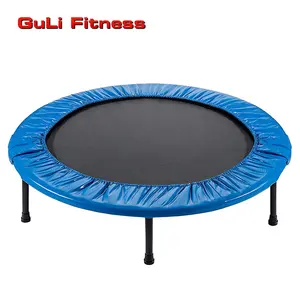 Guli Trampolin Mini Lompat Anak-anak, Trampolin dengan Bantalan Pengaman, Trampolin Stabil, Senam Bungee, Latihan Kardio