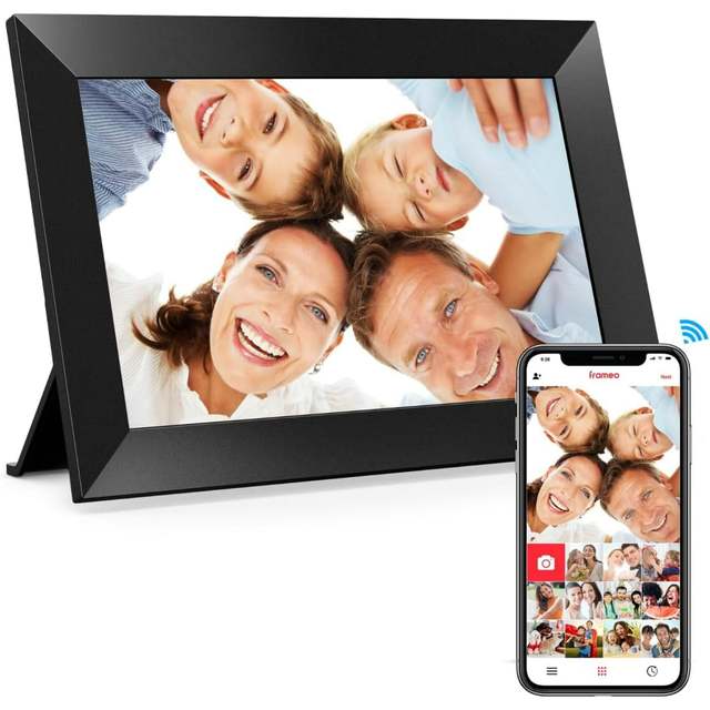 Frameo 10.1 Inch WiFi Digital Picture Frame 1280x800 HD IPS Touch Screen Photo Frame Electronic Smart Cloud Photo Sharing