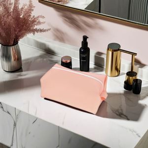 Fashionable Large Capacity Zipper Cosmetic <b>Brush</b> Pouch Bag Waterproof <b>Silicone</b> Makeup Coin Purse for <b>Toilet</b> Storage - Product Image 1
