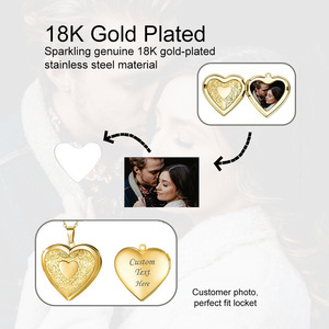 สร้อยคอจี้รูปหัวใจสแตนเลสสตีล 2026 พร้อมกรอบรูปสำหรับใส่รูปภาพ ของขวัญวันวาเลนไทน์สำหรับสร้อยคอแฟชั่น - Product Image 6