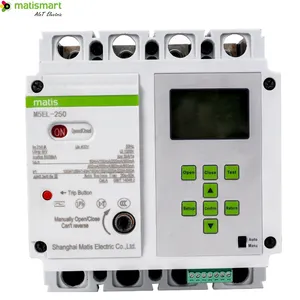 2024 new design good quality Matis 4P 250a wireless control meter over under voltage protection smart MCCB for generator