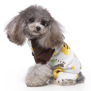 Pijamas para mascotas, ropa a rayas para el hogar, ropa estampada de algodón para perros, pijamas de cuatro patas, ropa tejida para mascotas - Product Image 4
