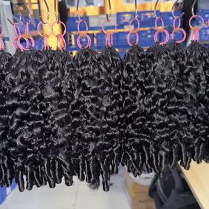 Extensiones de Cabello Humano Natural al por Mayor de Fábrica, Cabello Rizado Birmano para Crochet, Passion Twist, Faux Locs - Product Image 1