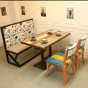 家具Par餐厅适合墨西哥复古餐厅沙发咖啡馆餐厅摊位