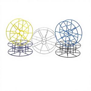 Carrete de cesta de alambre de acero dulce con revestimiento galvanizado resistente a la oxidación para alambre de soldadura y almacenamiento de cables en industrias - Product Image 1