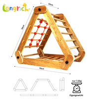 Holz-Kletterdreieck Kinderbett mit Geometrischer Form Modernes Design für Innenräume Herkunft Fujian Unisex-Sets