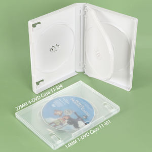 YUZMEI boîtier DVD Standard personnalisé 14mm avec concentrateur M-Lock <span class=keywords><strong>Bluray</strong></span> CD boîte de disque de remplacement 27mm 12 disques empilable boîtier DVD noir - Product Image 2