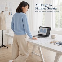 Pull-over en tricot fin 14GG pour femme, personnalisé OEM, vente en gros, marque privée, faible MOQ, échantillon rapide, tricotage en vrac