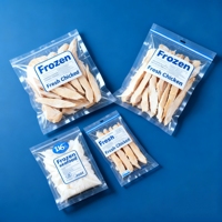 Sacs d'emballage en plastique imprimés par gravure, résistants à la chaleur et à l'humidité, anti-odeurs, de qualité alimentaire, avec soufflet de fond, pour poulet congelé, sacs transparents