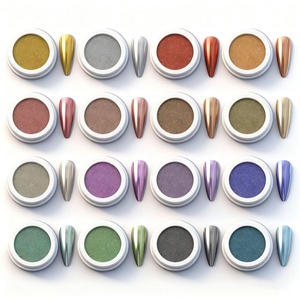 Polvo Mágico para Decoración de Uñas, Efecto Espejo, Brillante, Electrochapado, No Sólido, Accesorios para Uñas - Product Image 1