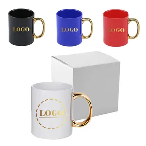 manufacturer Promotion mug 11 Oz Porcelain White Customised Custom Logo Printed Sublimation blank Ceramic Cup Coffee Mugs