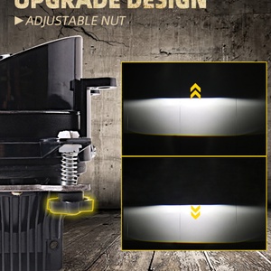 ไฟหน้า LED สำหรับขับขี่สำหรับโตโยต้า- โคมไฟกันน้ำ IP 67 ไฟตัดหมอกไฟต่ำสูงสำหรับรถจักรยานยนต์รถยนต์ 53W 5500K - Product Image 4