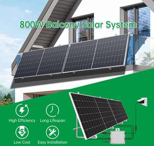 จัดส่งฟรี ระบบโซลาร์เซลล์สำหรับระเบียงบ้าน 600W 800W 1200W ชุดอุปกรณ์ครบชุด - Product Image 6