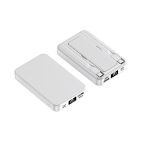Batterie externe portable mini 10000 mAh à charge ultra-rapide sans fil avec affichage LED pour téléphones universels