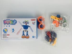 Jouets robots éducatifs STEAM créatifs à assembler avec des vis et des écrous, entraînement à la motricité fine pour les enfants, blocs de construction DIY - Product Image 4