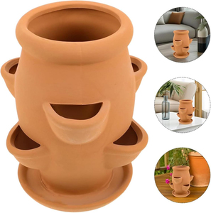 Pot de fleurs vertical en <span class=keywords><strong>terre</strong></span> <span class=keywords><strong>cuite</strong></span> pour fraises, vases et jardinières en <span class=keywords><strong>terre</strong></span> <span class=keywords><strong>cuite</strong></span>, pot à herbes en <span class=keywords><strong>terre</strong></span> <span class=keywords><strong>cuite</strong></span> - Product Image 3