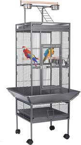 Toptan 68 inç lüks tasarımlar siyah çelik metal demir aviary kanarya budgie <span class=keywords><strong>finch</strong></span> pet büyük papağan aşk kuş kafesi satılık - Product Image 2